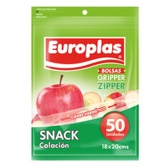 EUROPLAS - Bolsa hermetica colación 50 unidades