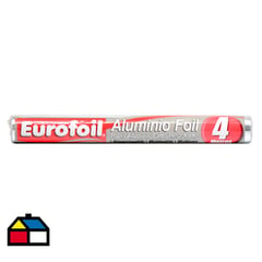 EUROPLAS - Papel aluminio eurofoil 4 m