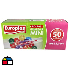 EUROPLAS - Bolsa hermetica mini 50 unidades