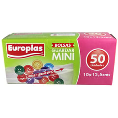 EUROPLAS - Bolsa hermetica mini 50 unidades