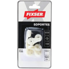 FIXSER - Soportes multiuso para pared 7x30 mm 6 unidades