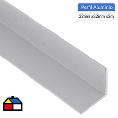 SUPERFIL - Ángulo Aluminio 32x32x1 mm Mate 3 m