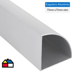 SUPERFIL - Esquinero Aluminio 75x75x1,2 mm Mate 6 m