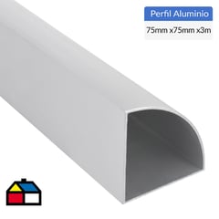 SUPERFIL - Esquinero Aluminio 75x75x1,2 mm Mate 3 m