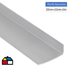 SUPERFIL - Ángulo Aluminio 32x12x1 mm Mate 3 m