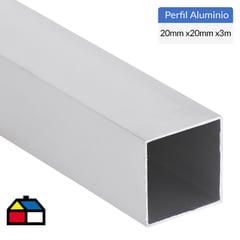 SUPERFIL - Tubular Aluminio 20x20x1 mm Mate 3 m