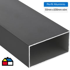 SUPERFIL - Tubular Aluminio 100x50x1,5 mm Bronce 6 m