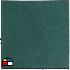 PLAYPLAZA - Palmeta caucho 50x50x2.5 cm verde