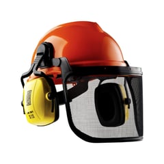 STEELPRO - Kit casco evo motoserrista visor de malla y fonos incluido