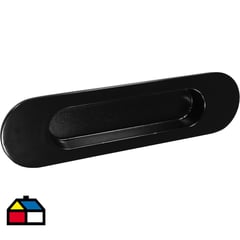 HBT - Manilla oval negro mate 107 mm