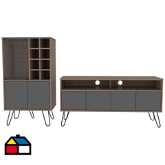 TUHOME - Combo rack + bar miel/plomo