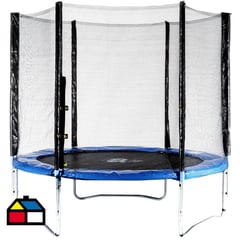 KIDSCOOL - Cama Elástica 305x246x305 cm Azul