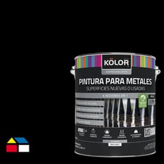 KOLOR - Esmalte Sintético Brillante 1 galón(es) Negro Negro