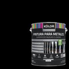 KOLOR - Esmalte Sintético Brillante 1 galón(es) Negro Negro