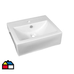 KLIPEN - Lavamanos san semiempotrar blanco 55x43x16 cm