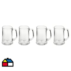 LIBBEY - Set 4 Cerveceros mug 320 ml, artisan