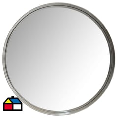 RONDA - Espejo silver redondo metálico