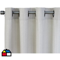 ILLUSIONS - Set de cortinas tela 220x140cm Venecia Grigio gris