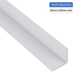 SUPERFIL - Pack Ángulo 6 Unidades Blanco Aluminio 20x20x1 mm 6 m