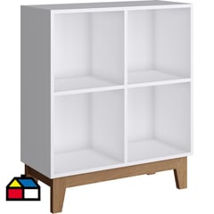 KIDSCOOL - Estante 4 repisas 71x30x83 cm Blanco