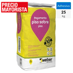 WEBER - Adhesivo Cerámico Piso Superficie Rígido 25 kg