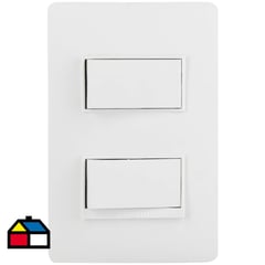 BTICINO - Interruptor conmutador doble (9/24) 10 A Blanco