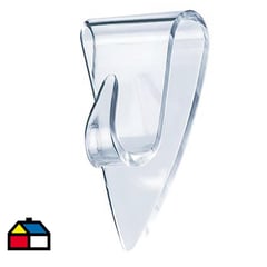 TESA - Gancho adhesivo para superficies transparentes y vidrio 0,2 kg