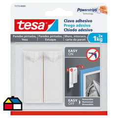 TESA - Clavo adhesivo para paredes pintadas y yeso 1 kg