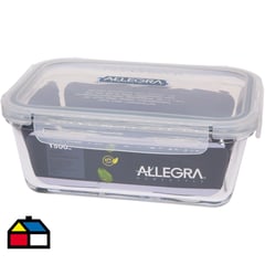 ALLEGRA - Hermético vidrio rectangular 1000 ml