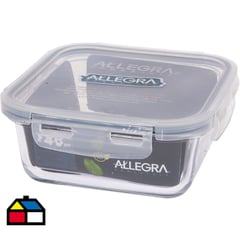 ALLEGRA - Hermético vidrio cuadrado 380 ml