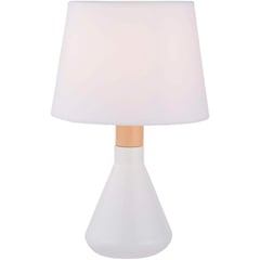 JUST HOME COLLECTION - Lámpara de mesa Harlow 1 L E14 blanca