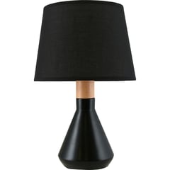 JUST HOME COLLECTION - Lámpara de mesa Harlow 1 L E14 negra