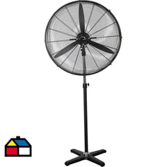 AIROLITE - Ventilador de pedestal mural industrial 30" negro