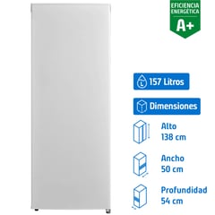 MIDEA - Freezer Vertical 157 Litros Blanco MFV-1600B208FN