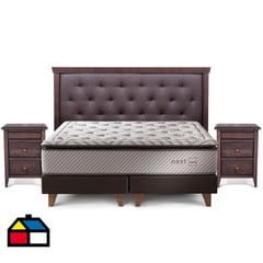 ROSEN - Cama europea NEST 2 plazas + Muebles