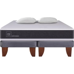 CIC - Cama Europea New Ortopedic King + 2 almohadas