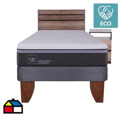 CIC - Cama Europea Ortopedic Advance 1.5 plazas + muebles