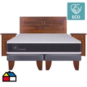 CIC - Cama Europea New Ortopedic King + muebles