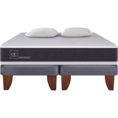 CIC - Cama Europea New Ortopedic 2 plazas BD + 2 almohadas