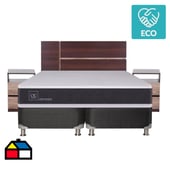 CIC - Box Spring New Ortopedic King BD + muebles