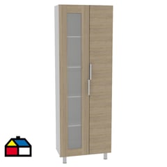 TUHOME - Despensa 70x35,8x205 cm Oak/blanco