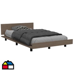 TUHOME - Cama 1,5 plazas Miel/blanco