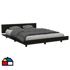 TUHOME - Cama 2 Plazas Wengue/miel