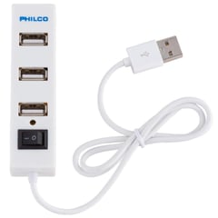 PHILCO - Mini hub USB 2 o 4 puertos usb