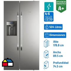 FENSA - Refrigerador Side by Side No Frost 504 Litros Inox SFX550