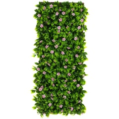 JUST HOME COLLECTION - Jardín vertical artificial cerco con flores 100x200 cm