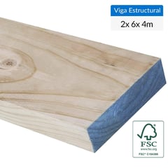 MADERAS ARAUCO - Viga Graduada radiata 2 x 6 x 4 m