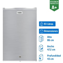 MABE - Frigobar  93 Litros Inox RMF04LRX0