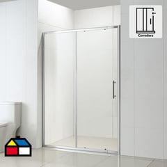 SENSI DACQUA - Mampara ajustable 6mm 120-135x185cm