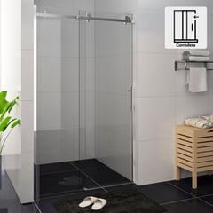 SENSI DACQUA - Mampara de baño deslizable 135x190cm 8mm